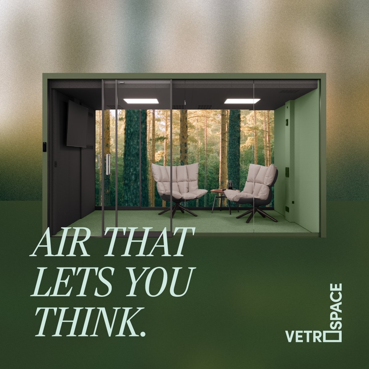 Vetrospace pods with great air quality 